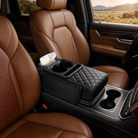 LuxeGrip Premium Leather Armrest Cover