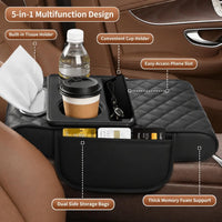 LuxeGrip Premium Leather Armrest Cover
