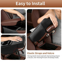 LuxeGrip Premium Leather Armrest Cover