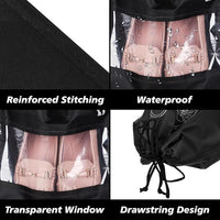 Set of four breathable travel shoe covers