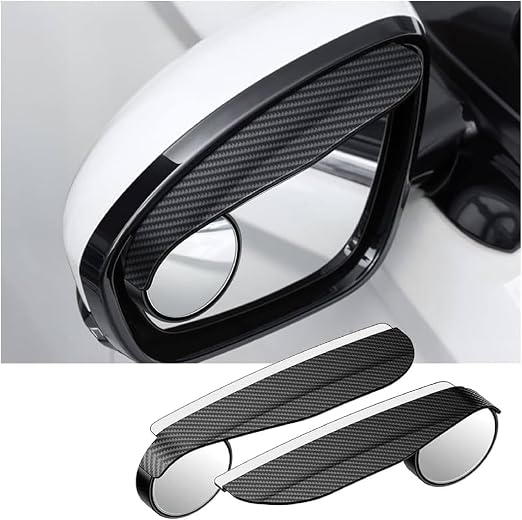 2-in-1 car blind spot mirror with rain visor