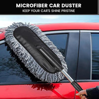 Car duster brush cleaning dashboard vents and console