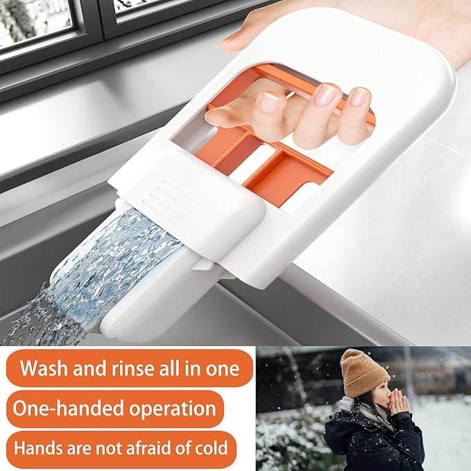 Mini sponge mop folded flat for cabinet storage