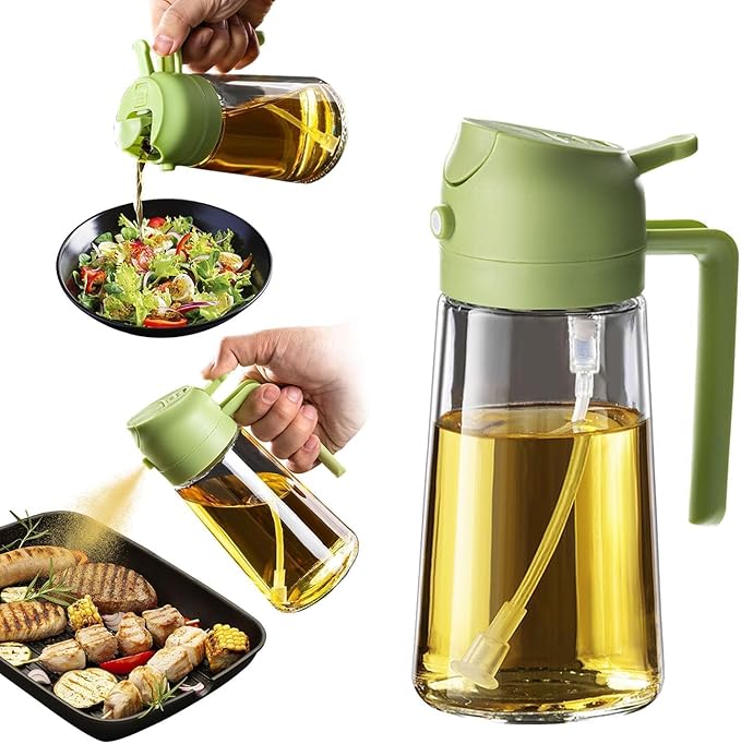 Refillable oil spray bottle for air fryer and cooking