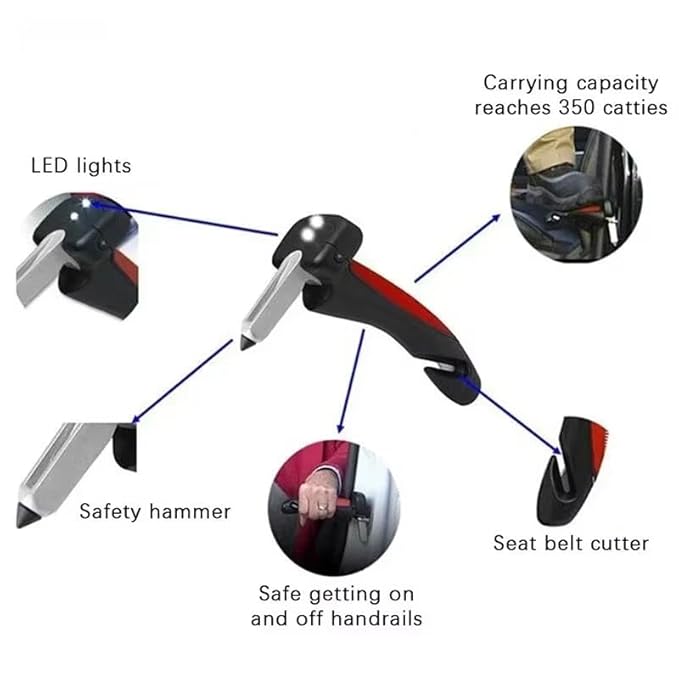 Car grip handle attached to door frame for easy entry