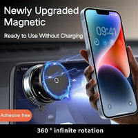 Car dashboard phone holder mount close-up