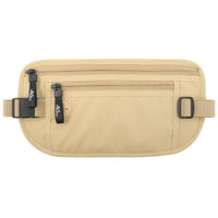 Anti-theft waist pouch packed for international travel