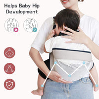 Baby sling carrier folded compactly for travel