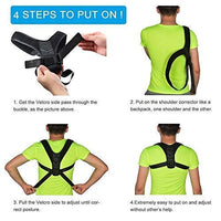 Unisex posture corrector belt with breathable padded shoulder straps